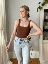 Load image into Gallery viewer, Sculpt Knit Brown Bodysuit
