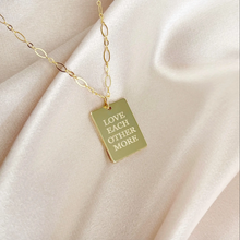 Load image into Gallery viewer, Love More Engraved Necklace
