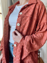 Load image into Gallery viewer, Fuzzy Square Patterned Shacket