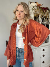 Load image into Gallery viewer, Fuzzy Square Patterned Shacket