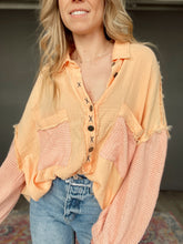 Load image into Gallery viewer, Peach + Pink Dreamsicle Long Sleeve Top