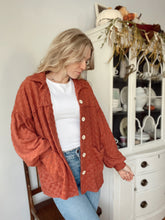 Load image into Gallery viewer, Fuzzy Square Patterned Shacket