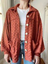 Load image into Gallery viewer, Fuzzy Square Patterned Shacket