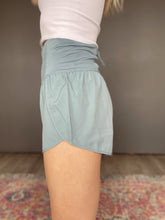 Load image into Gallery viewer, Women's Black or Baby Blue Lined Athleisure Shorts