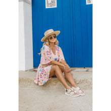 Load image into Gallery viewer, Crochet Print Dress - Final Sale