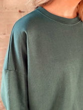 Load image into Gallery viewer, Deep Emerald Oversized Sweatshirt