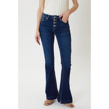 Load image into Gallery viewer, Mid Rise Button Up Flare