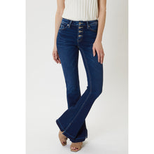 Load image into Gallery viewer, Mid Rise Button Up Flare