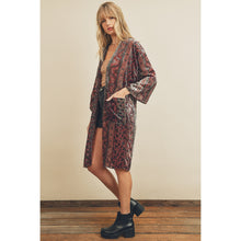Load image into Gallery viewer, Velvet Burnout Kimono