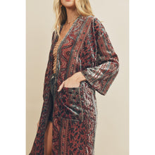 Load image into Gallery viewer, Velvet Burnout Kimono
