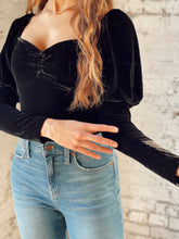 Load image into Gallery viewer, Velvet Mutton Bodysuit - Final Sale
