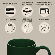 Load image into Gallery viewer, Fa La La Stoneware Coffee Mug
