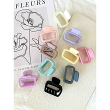 Load image into Gallery viewer, Mini Matte Rectangular Pastel Hair Clips - 10 Colors
