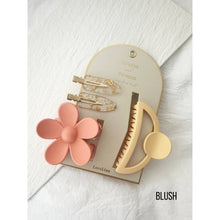 Load image into Gallery viewer, 3 Piece Assorted Hair Clip Set - Blush or Ivory
