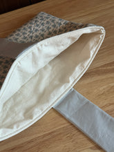 Load image into Gallery viewer, Cottage Blue Floral Quilted Bow Book Sleeve
