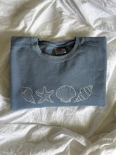 Load image into Gallery viewer, Seashells Embroidered Crewneck
