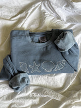 Load image into Gallery viewer, Seashells Embroidered Crewneck
