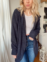 Load image into Gallery viewer, Solid Navy Long Sleeve Cardigan
