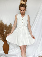 Load image into Gallery viewer, Cotton Ivory Mini Dress
