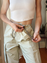 Load image into Gallery viewer, Sage Parachute Drawstring Cargo Pants

