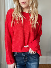 Load image into Gallery viewer, Rayla Red Knit Sweater
