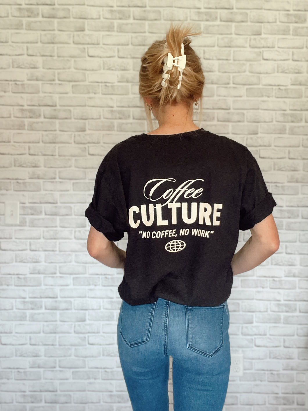 Coffee Culture Black Graphic Tee