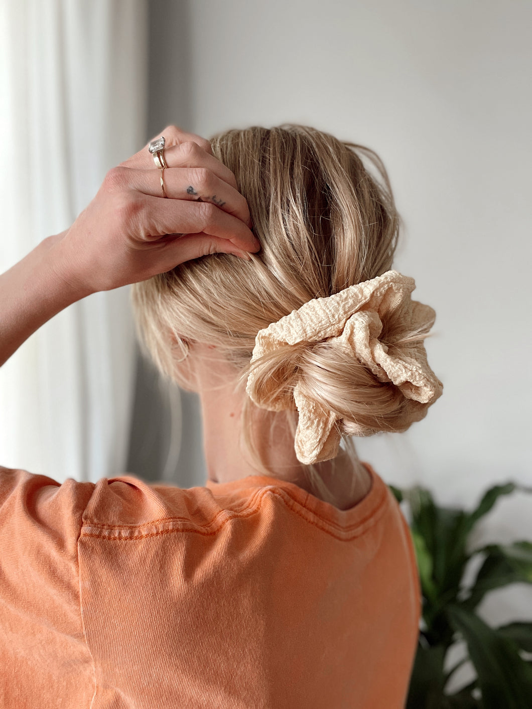 Butter Yellow Jumbo Scrunchie