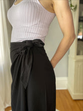 Load image into Gallery viewer, Beach Front Black Wrap Skirt
