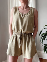 Load image into Gallery viewer, Olive French Terry Knit Romper
