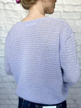 Load image into Gallery viewer, Lavender V-Neck Light Weight Sweater
