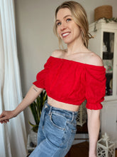 Load image into Gallery viewer, Valentina Eyelet Crop
