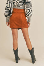 Load image into Gallery viewer, Camel Suede Skirt - Final Sale
