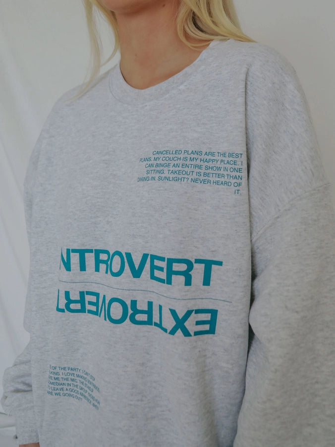 Introvert/Extrovert Graphic Sweatshirt