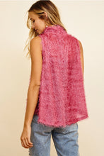 Load image into Gallery viewer, Selena Sleeveless Mauve Fuzzy Top - Final Sale
