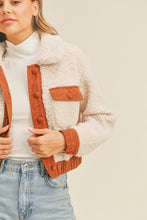 Load image into Gallery viewer, Rustic Shearling Cropped Jacket - Final Sale
