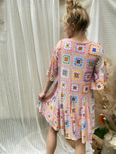 Load image into Gallery viewer, Crochet Print Dress

