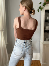 Load image into Gallery viewer, Sculpt Knit Brown Bodysuit
