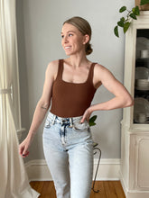 Load image into Gallery viewer, Sculpt Knit Brown Bodysuit
