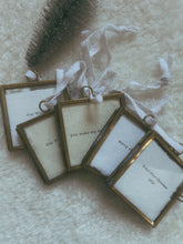 Load image into Gallery viewer, Letterpress Mini Frame/Ornament
