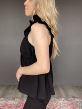 Load image into Gallery viewer, Black Sweetheart Neckline Tank Top
