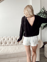 Load image into Gallery viewer, Midnight Backless Knit Sweater
