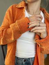 Load image into Gallery viewer, Orange Cotton Gauze Shirt
