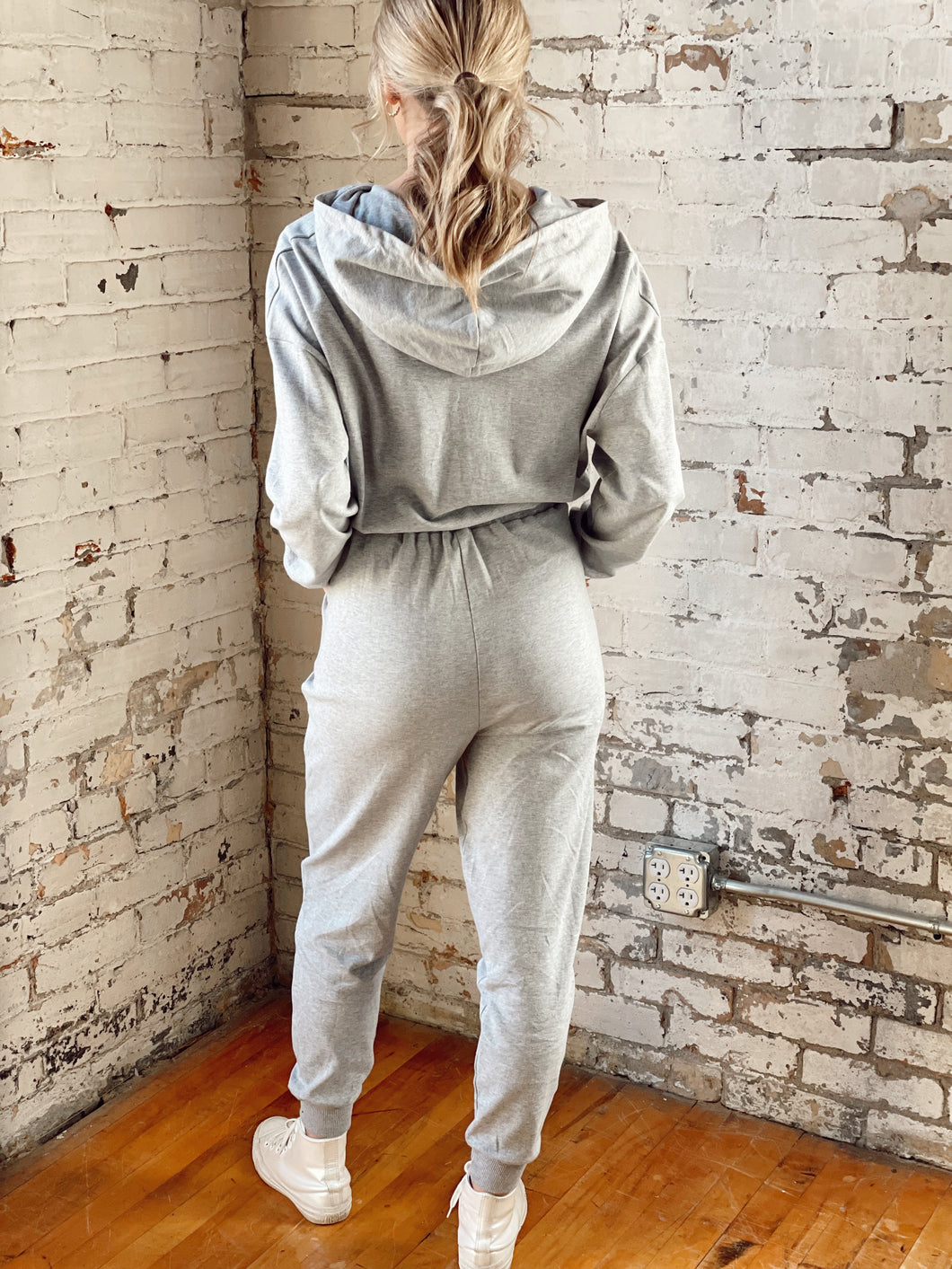 Hooded Jogger Jumpsuit