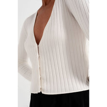 Load image into Gallery viewer, Ivory Button Cardigan

